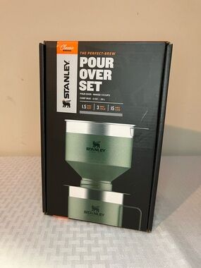 Stanley Green Pour Over Coffee Set with Black Filter Base